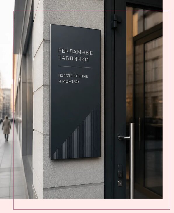 Рекламные таблички в Азове по цене от 4621 р. | Аванза-Азв